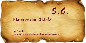 Sternheim Ottó névjegykártya