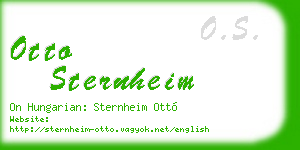 otto sternheim business card